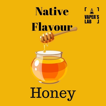 Фото заправка до електронної сигарети native flavour honey 15 ml