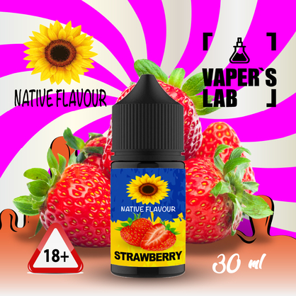 Фото жидкость для под систем native flavour strawberry 30 ml