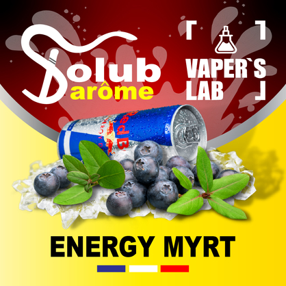 Фото, Видео, Ароматизаторы для жидкости вейпов Solub Arome "Energy Myrt" (Черничный энергетик) 