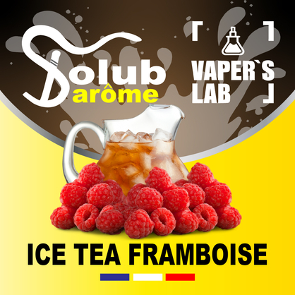 Фото, Відеоогляди на Натуральні ароматизатори для вейпа Solub Arome "Ice-T framboise" (Малиновий чай) 