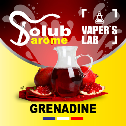 Фото, Видео, Ароматизатор для жижи Solub Arome "Grenadine" (Гранатовый коктейль) 