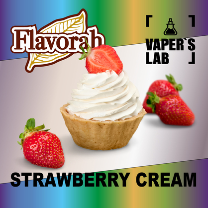 Фото на аромку Flavorah Strawberry Cream Клубничный крем